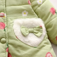 Kiplyki Clearance Fall Suit for Kids Thddler Baby Snow Girls Зимно сърце във форма на джобно палто сгъстено топло яке с качулка с качулки