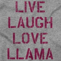 Live Laugh Love llama alpaca humor hoode sweatshirt жени brisco марки 2x