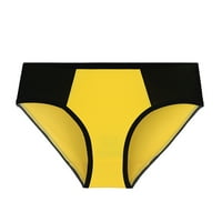 Хоксмл брифи за жени, жени със солидни цветове пачуърк гащи Похашени бельо бельо Knickers Bikini Underpants on Clearance