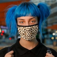 Измиваема маска за лице за многократна употреба Анти прах маска - леопардова далматинска печат ръчно изработени маски - машинно миещо се - цветна стилна защита на покритието на лицето, направена в САЩ