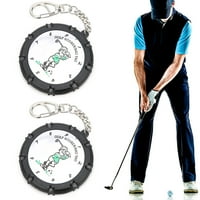 Запис на резултат Henmomu Golf Score, Double Sides Hole Golf Counter, преносим голф инсулт Брояч на дупки голф Рецетално устройство с ключова верига