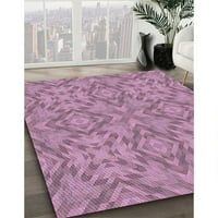 Ahgly Company Indoor Round шарени шарени розови килими, 6 'кръг