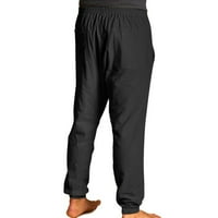Мъжки небрежни панталони панталони с двойни джобове свободни еластични панталони на талията