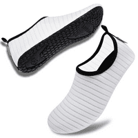 Обувки за водни спортове боси бързо сух аква йога чорапи плъзгане за мъже жени бели