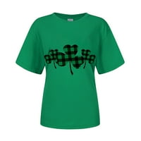Тениска на тениска miarhb момичета тъмно зелено l