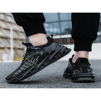 Ymiytan мъжки маратонки фитнес тренировка за бягащи обувки Дишащи атлетически обувки Ухажници Антип Slip Sport Black 7