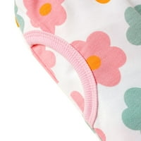 Gyratedream Floral Print Pullover Top за малко дете суичър с дълъг ръкав, съвпадащ с джогинг панталони 1-5t
