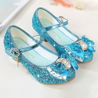 Момичета облича обувки Кристална искрица Мери Джейн Flats Princess токчета за сватбено тържество