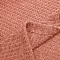Големи пуловери за жени ежедневни костенурки пуловер блуза плетене солидни върхове пуловери вино xxxl