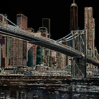 Бруклински мост II Плакат печат от Роналд Болокофски FAS1430