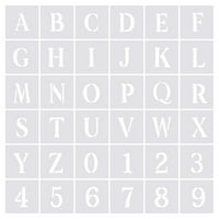 UXCELL Номер на буквата шаблони 7 Шаблони за букви за многократна употреба на числа