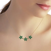 Galaxy Gold 14K 18 Rose Gold Lei Emerald Chealce