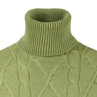 Symoid Mens пуловери- Плетете висококачествен пуловер с дълъг ръкав Небрежен твърд, за есента на пролетта зимно сиво m