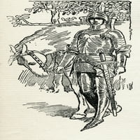 Сър Галахад. Илюстрация от книгата The Gateway to Tennyson, публикувана през 1910 г.