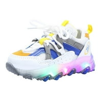 Малко дете обувки момчета момчета слабителни спортни светлинни LED обувки деца bling момичета бебешки обувки