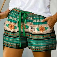 Дамски панталони кратък клирънс за продажби Женски твърд цвят случайно летни къси панталони за жени подарък за жени